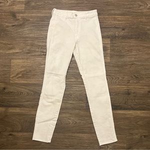 White H&M High Waisted Skinny Jeans (&Denim Brand)